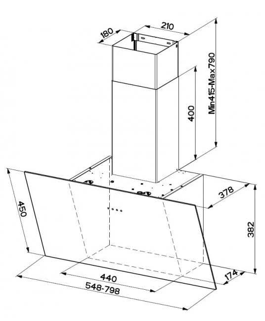 Фото - Вытяжка декоративная Faber TWEET EV8 LED BK A55