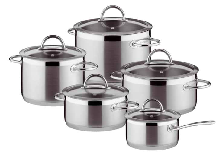 Набор посуды Tescoma 726010 VISION, 10 предметів, нерж. 18/10