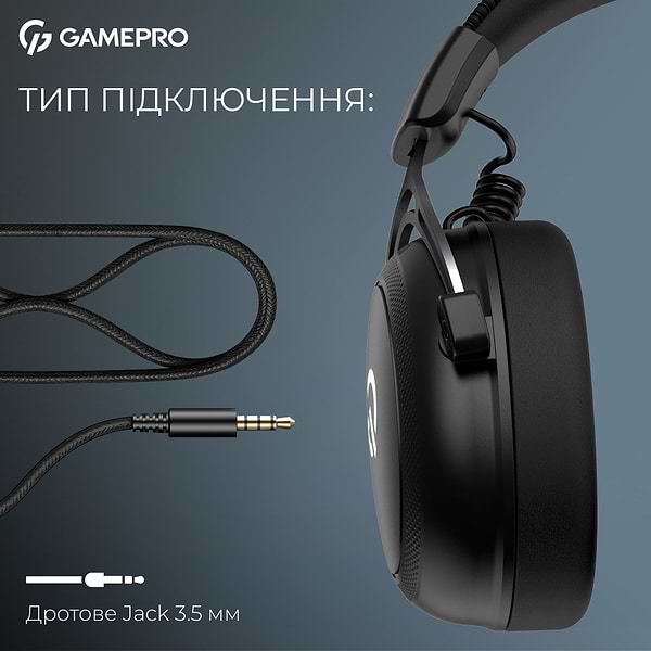 Фото - Гарнітура дротова ігрова GamePro Asgard Skald Origin Black (HS850B)