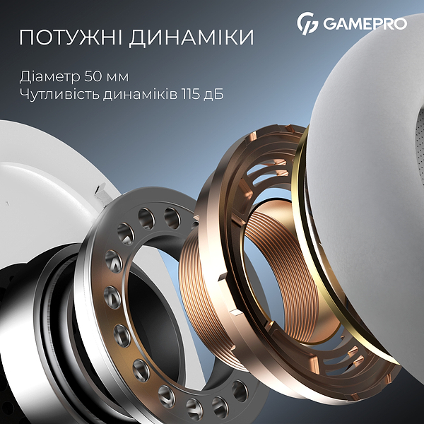 Фото - Гарнитура беспроводная игровая GamePro Asgard Skadi (HSW191WB)