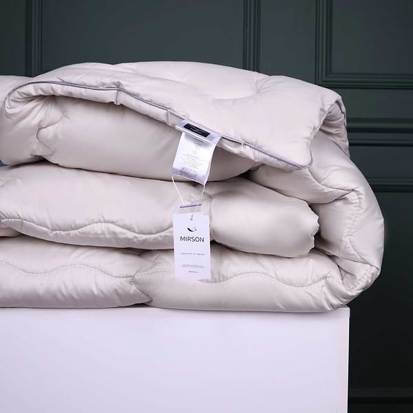 Фото - Одеяло летнее двуспальное MirSon антиаллергенное №1008 "Silver Cloud" EcoSilk 172х205 (2200010352931)