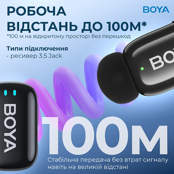 Фото - Мікрофон для смартфона Boya mini-18 TRS for camera Black