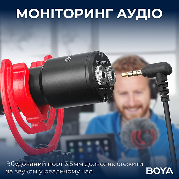 Фото - Микрофон для видеокамеры Boya BY-MM1+