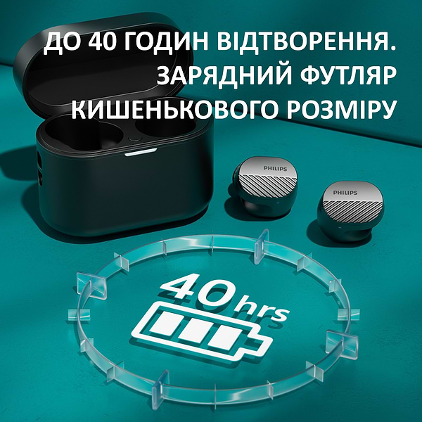 Фото - Наушники вкладыши беспроводные TWS Philips TAT5000BK/00