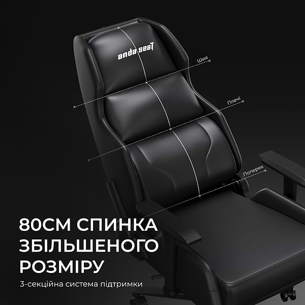 Фото - Кресло для геймеров Anda Seat X1 Gaming Sofa Black PVC (AD-W-SF01-04-B-PV)