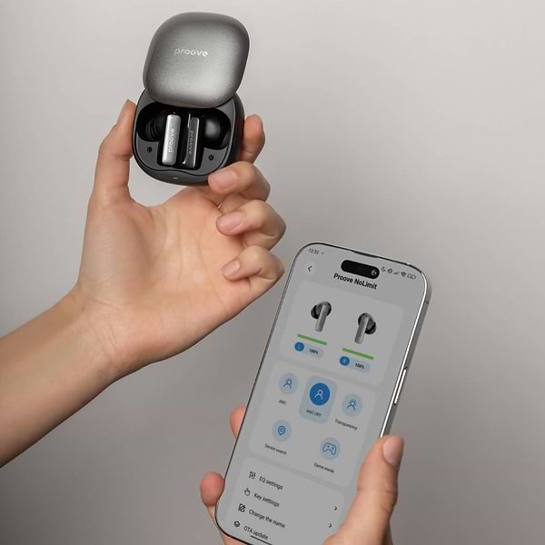 Фото - Наушники вкладыши беспроводные TWS Proove NoLimit TWS with Hybrid ANC Black/gray (TWNL0001AP13)