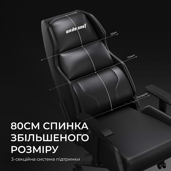 Фото - Кресло для геймеров Anda Seat X1 Gaming Sofa Black PVC (AD-W-SF01-04-B-PV)