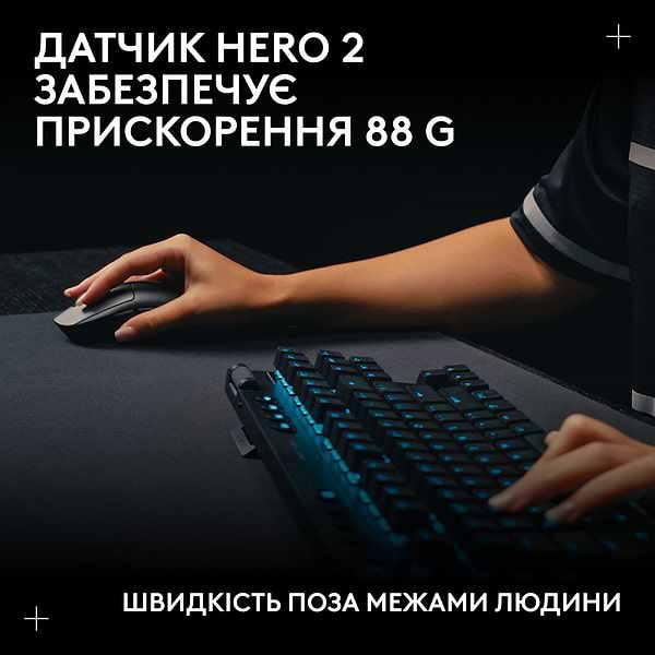 Фото - Миша бездротова ігрова Logitech G PRO 2 LightSpeed Wireless Gaming Mouse White (910-007302)