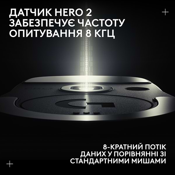 Фото - Миша бездротова ігрова Logitech G Pro X Superlight 2 LightSpeed Black (910-006630)