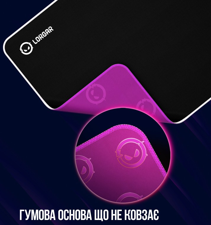 Фото - Килимок для миші ігровий Lorgar Legacer 753 360x300 Black (LRG-CMP753)