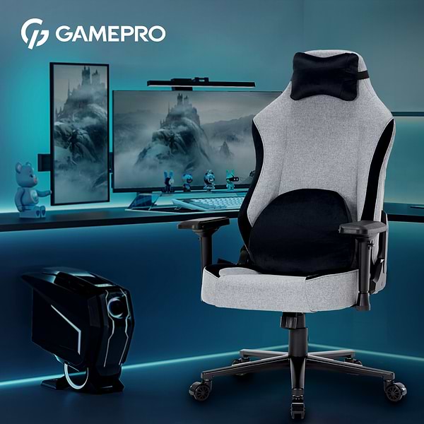 Фото - Кресло для геймеров GamePro GC715DG Dark Grey Linen Fabric