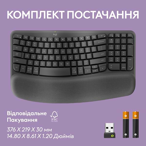 Фото - Клавиатура беспроводная Logitech Wave Keys Bluetooth/Wireless Black (920-012304)