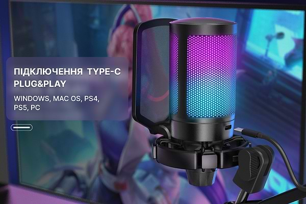 Фото - Микрофон для компьютера проводной Fifine A6T