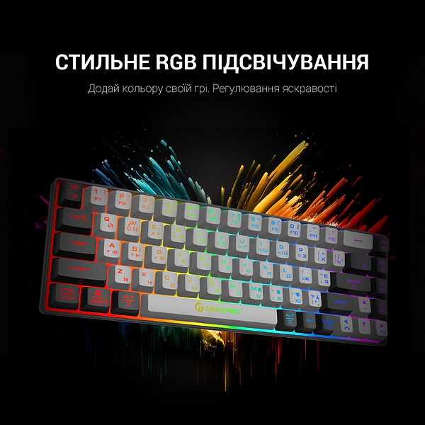 Фото - Клавіатура бездротова ігрова GamePro Wireless (GK935)