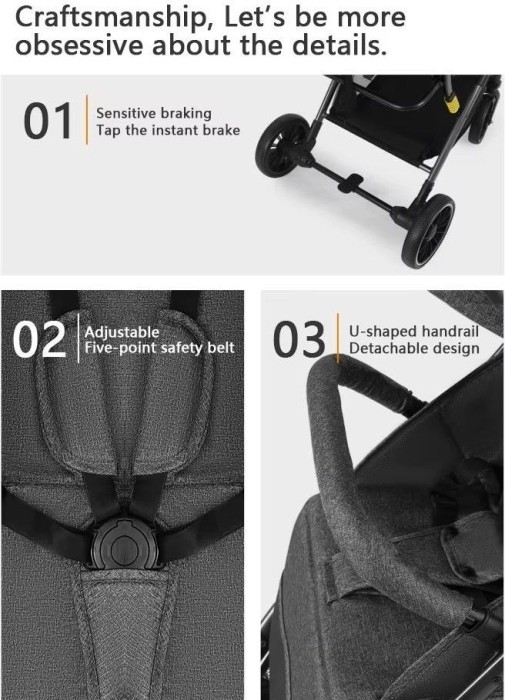 Фото - Коляска прогулочная 525Baby Black