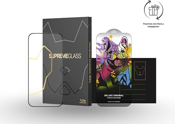 Фото - Захисне скло для смартфону ILera DeLuxe Original Glass 2.0 for iPhone 17 Pro Max (iLFCDL17PrMx)