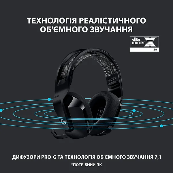Фото - Гарнитура беспроводная игровая Logitech G733 Black (981-000864)