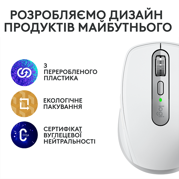 Фото - Мышь беспроводная Logitech MX Anywhere 3S Wireless Pale Grey (910-006930)