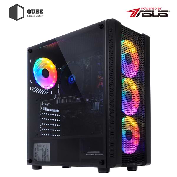 Фото - Системный блок QUBE QB i5 10400F RX 550 4GB 164 (i510400FRX 5504GB82)