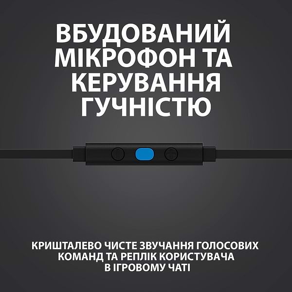 Фото - Навушники вкладиші дротові Logitech G333 Black (981-000924)