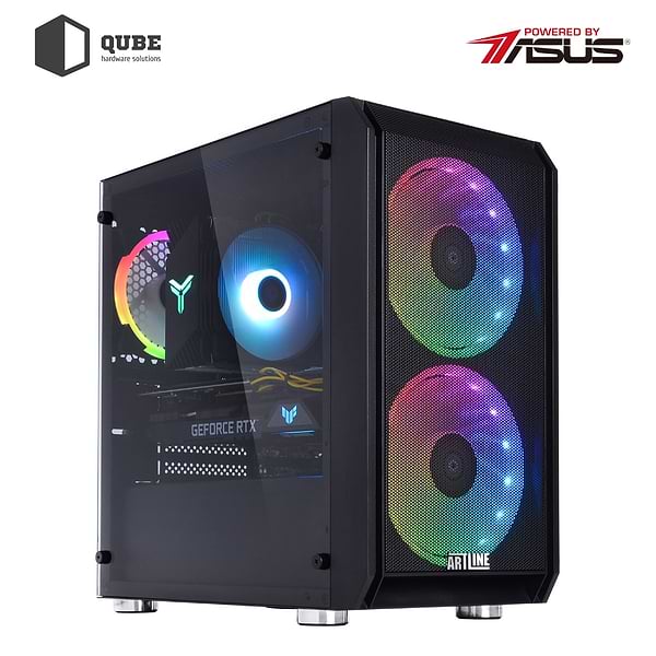 Фото - Системний блок QUBE QB i5 12400F RTX 3060 TI 8GB 1641 (i512400FRTX3060TI8GB1641)