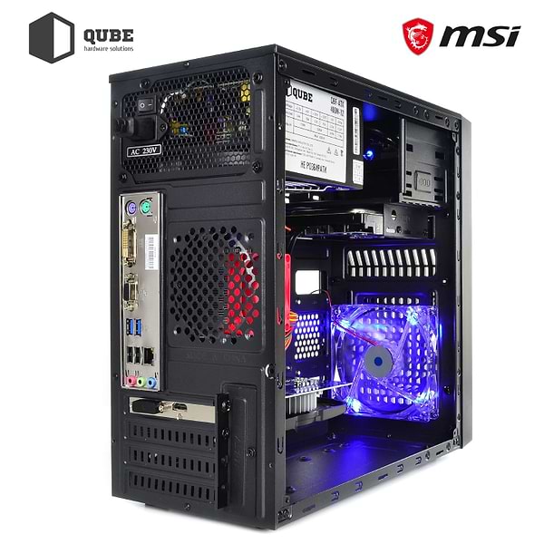 Фото - Системний блок QUBE QB Athlon 3000G RX 550 4GB 164 (Athlon3000GRX 5504GB1611)