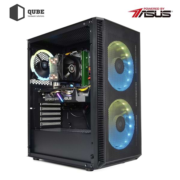 Фото - Системний блок QUBE QB i5 12400F RTX 3060 12GB 1621Win (i512400FRTX306012GB1621Win)