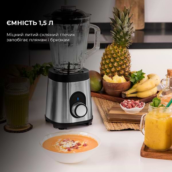 Фото - Блендер стаціонарний Cecotec Power Black Titanium 1000 Inox (CCTC-04156)