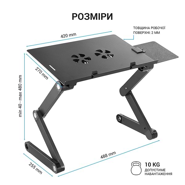 Фото - Підставка під ноутбук охолоджуюча OfficePro CD1230 Black