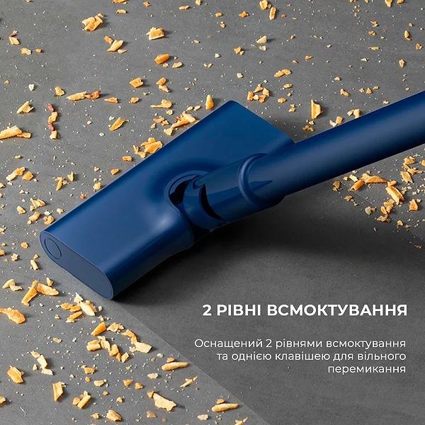 Фото - Пилосос ручний для дому Deerma Corded Stick Vacuum Cleaner Blue (DX1000W)