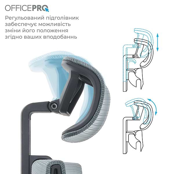Фото - Крісло офісне OfficePro Elegant (OC660-B-DG-DG) Black/Dark Gray