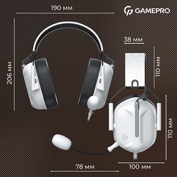 Фото - Гарнітура дротова ігрова GamePro Genesis Hunter (HS1350W)