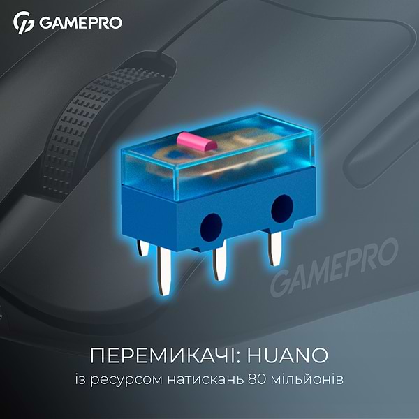 Фото - Миша бездротова ігрова GamePro Asgard Surt Wireless Black (GM017B)