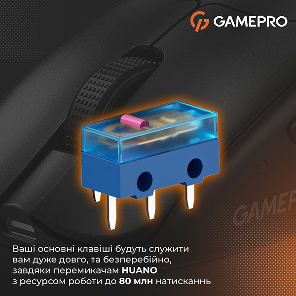 Фото - Мышь беспроводная игровая GamePro Genesis Avenger Wireless Black (GM096B) 