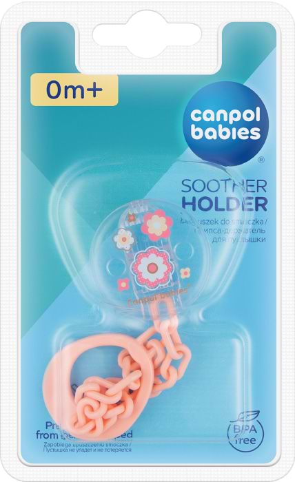 Фото - Тримач пустушок Canpol babies Newborn Baby - рожевий (10/877_pin)