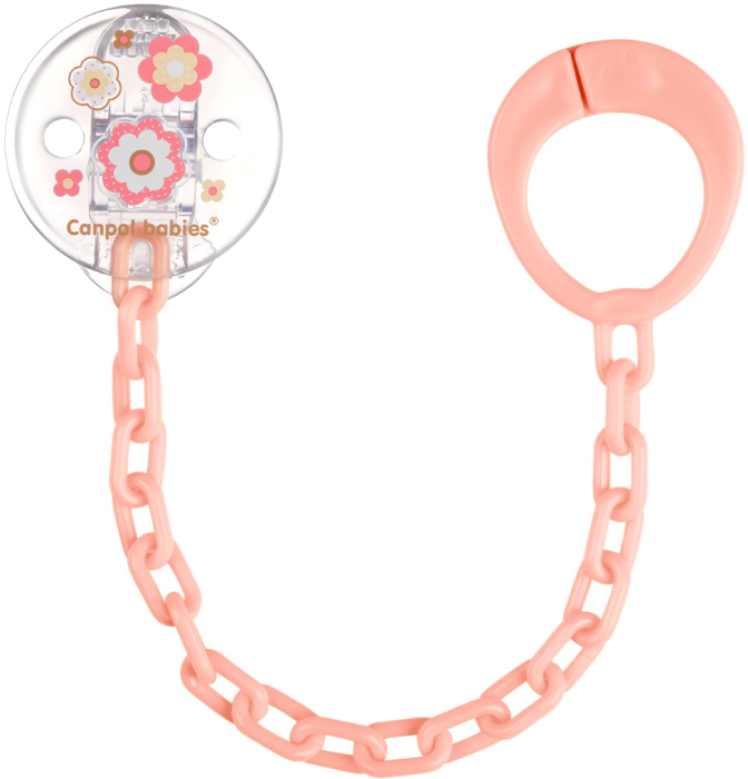 Держатель пустышек Canpol babies Newborn Baby - розовый (10/877_pin)