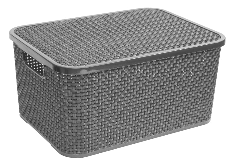 Короб для зберігання BRANQ RATTAN 10 л антрацит (1723.1) - Фото 1