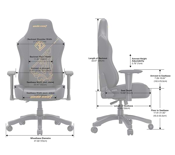 Фото - Кресло для геймеров Anda Seat Phantom 3  Tiger edition Black PVC Size L (AD18Y-14-B-PV/C)
