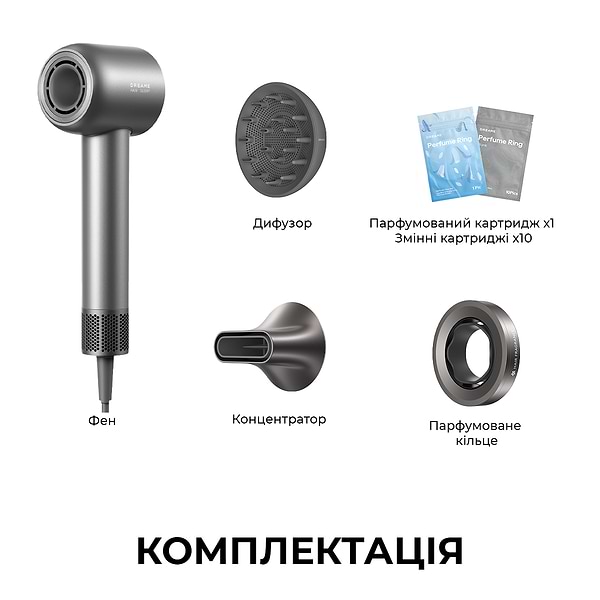 Фото - Фен Dreame Hair Glory Mix High-speed Hair Dryer-Black (AHD18)