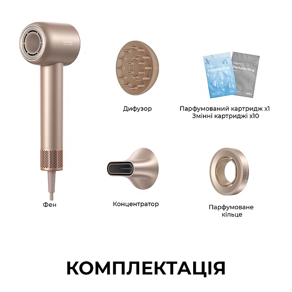 Фото - Фен Dreame Hair Glory Mix High-speed Hair Dryer-Gold (AHD18)