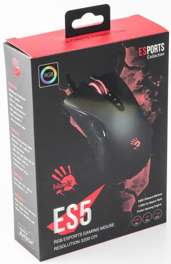 Фото - Мышь проводная игровая Bloody ES5  Stone black