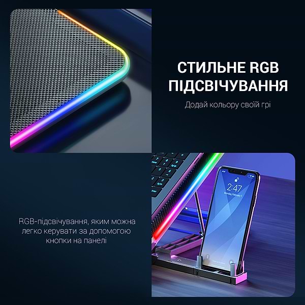 Фото - Підставка під ноутбук охолоджуюча GamePro CP670 Black