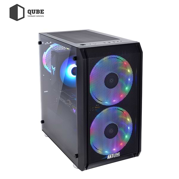 Фото - Системный блок QUBE QB i7 12700F RTX 4060 TI 8GB NM 164 (i712700FRTX4060TI8GBNM164)