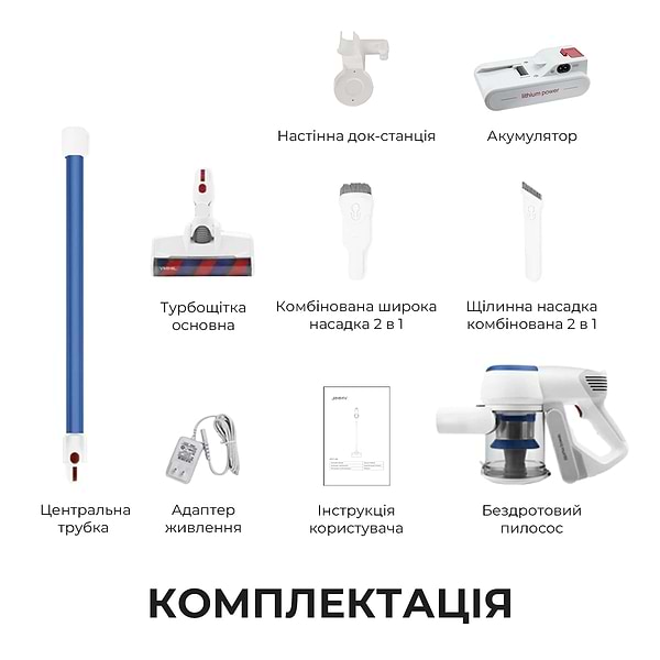 Фото - Пылесос ручной для дома JIMMY JV53 Lite Blue