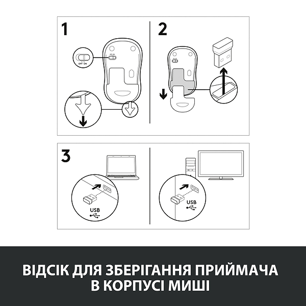 Фото - Уценка - Мышь беспроводная Logitech M185 WL Blue 910-002239