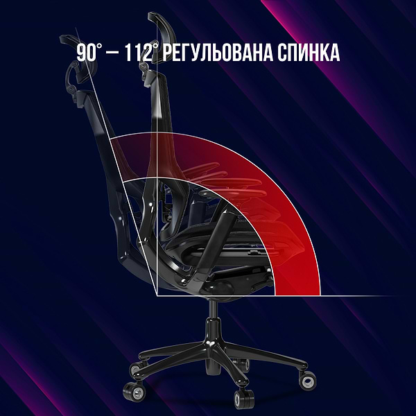 Фото - Крісло для геймерів Lorgar Grace 855 Black (LRG-CHR855B)