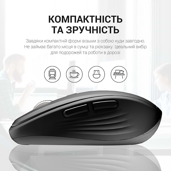 Фото - Миша бездротова OfficePro Black (M267B)