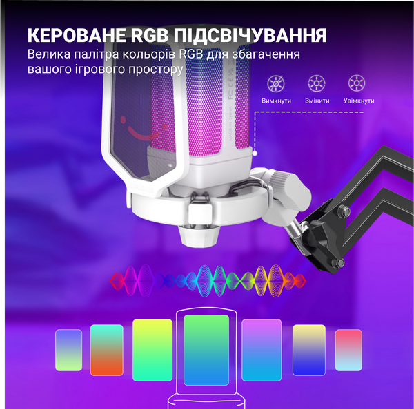 Фото - Микрофон для компьютера проводной Fifine Q6TW USB White