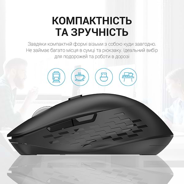 Фото - Миша бездротова OfficePro M230B Silent Click Wireless Black (M230B)