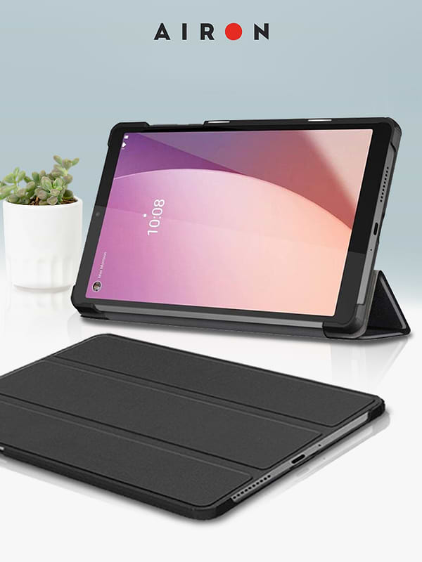 Фото - Чохол для планшета AIRON Premium for Lenovo Tab M8 4th Gen (TB-300FU) із захисною плівкою та серветкою Вlack (4822352781092)